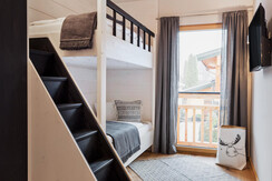 Schlafzimmer mit Stockbett 90/200 cm - Appartement #3 Schlafzimmer mit Stockbett 90/200 cm - Appartement #3