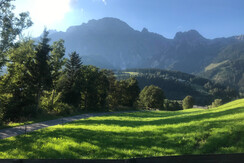 Blick vom Haus zu den Leoganger Steinbergen