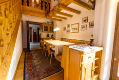 Essecke im Wohnzimmer