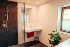 Badezimmer mit großer Dusche