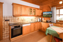 Breakfast and restroom with kitchen