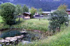 Fischteich mit Fischerhütte Fischteich mit Fischerhütte