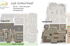 Grundriss Loft ZirbenWald EG OG Grundriss Loft ZirbenWald EG OG